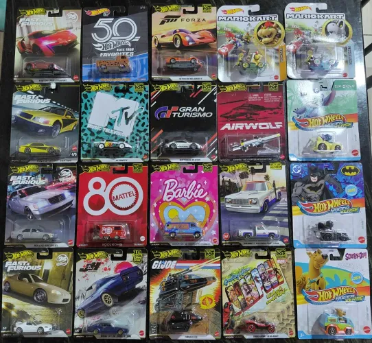 Conjunto 20 Hot Wheels