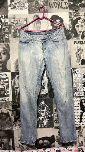 calça jeans levis cintura baixa 42