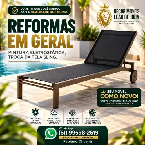 Reforma de móveis em Fibra sintética e Corda náutica