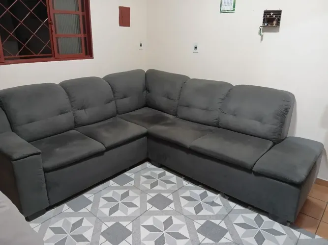 Vendo Sofá em L reformado