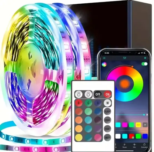 Kit fita LED RGB 5 metros - 2 unidades
