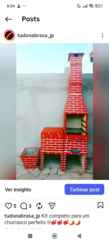 Churrasqueira direito da fábrica
