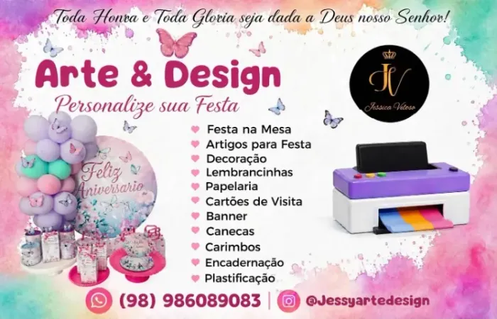 Decoração, Festa na mesa e Personalizados
