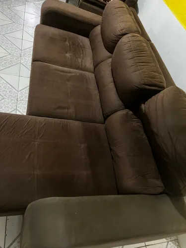 Sofá três lugares reclinável