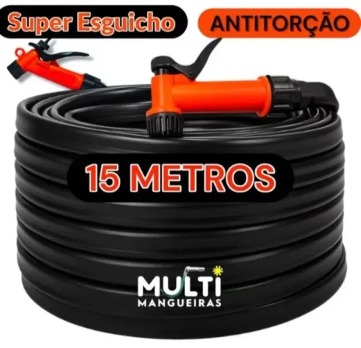 Mangueira com esguicho potente