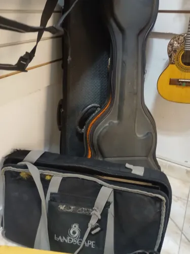 Case baixo guitarra e pedalboard