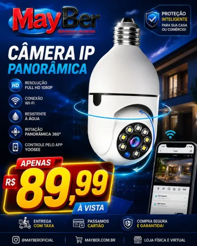 Camera IP panorâmica interna bocal 