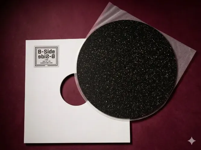 Tapete/Slipmat de Cortiça Emborrachada B-SIDE 3mm VTA Audiófilo para Toca-Discos Diâmetro: