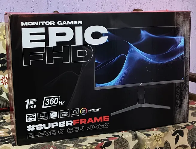 Monitor Superframe Epic 360hz Com Acessórios Exclusivos