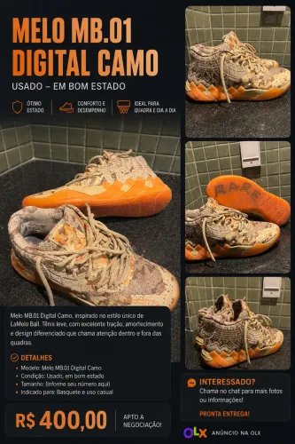 Tênis Melo MB.01 Digital Camo 