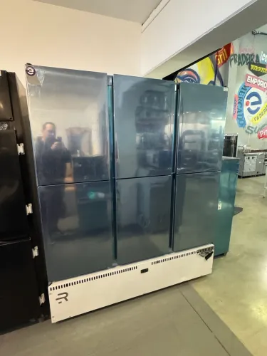 Geladeira comercial inox 6 portas temperatura 0 a 7 graus Refrimate