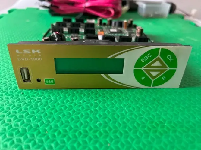 Duplicadora De Dvd E Cd Lsk-1000 Usb Verde 12v