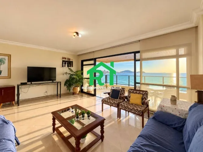 Apartamento frente mar, vista mar com 3 quartos (3 suítes), 2 vagas, à venda em Astúrias,