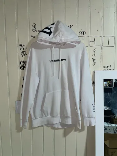 Moletom streetwear visionário branco