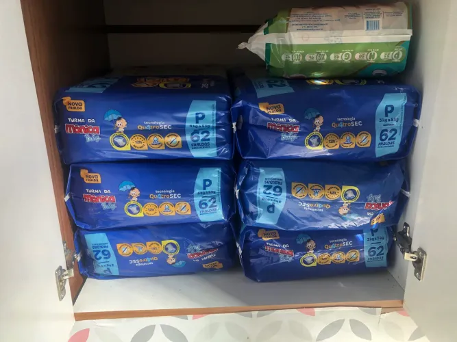 Fraldas turma da Mônica baby tamanho P