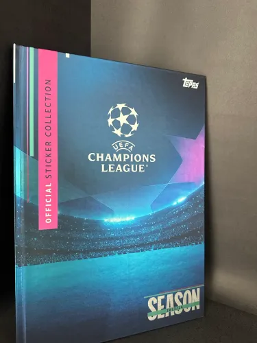 ÁLBUM TOPPS UEFA 2023/24 CAPA DURA (QUASE) COMPLETO