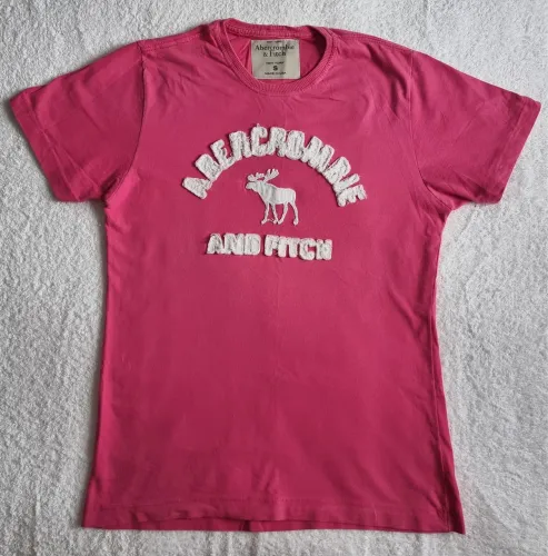 Camiseta Abercrombie & Fitch Rosa - Tam P
