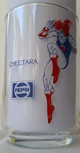 Copo de Vidro Pepsi ThunderCats Cheetara Anos 80 Novos Sem Uso