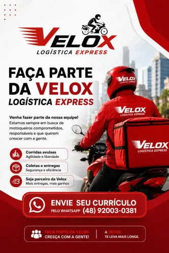 Seja Parceiro Velox Logística Express
