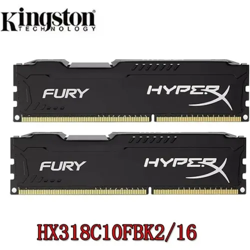 kit Kingston HyperX Fury DDR3 RAM 16 Gb (2x 8) DDR3 1866 Mhz HX318C10FBK2/16