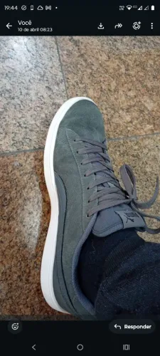 Vendo Tênis Puma Original Cinza e Branco
