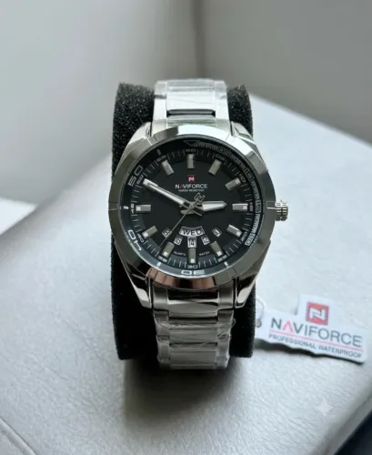 Relógio de Pulso Prata Azul Naviforce NF9038