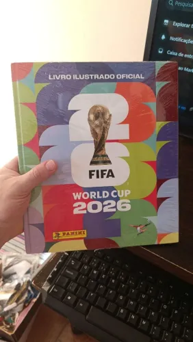 Kit álbum capa dura copa 2026 + 480 figurinhas pra colar