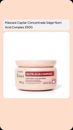 Máscara Capilar Siage Nutri Acid 