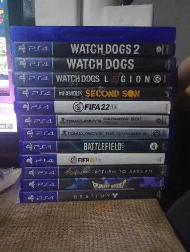 Vendo jogos ou troco por controle de ps4