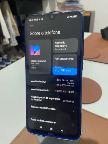 REDMI NOTE 8 4GB DE RAM ótimo estado