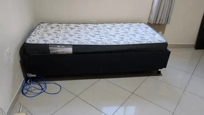 Cama box, Solteiro com colchão 