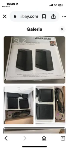 auto falantes bose sl2, novo
