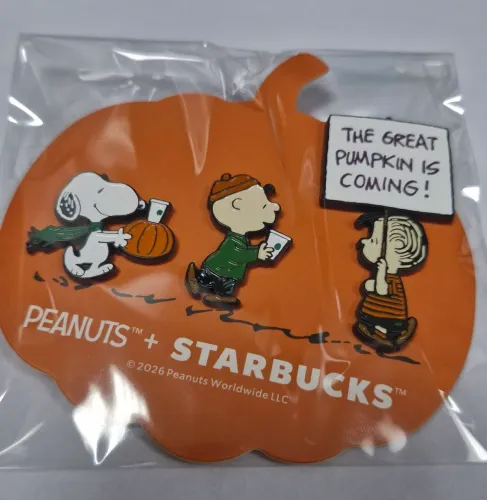 Pins Snoopy e Starbucks