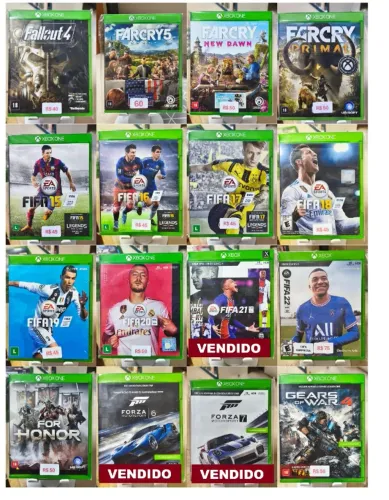 Lote 16 Jogos Xbox One - Envio pela Olx