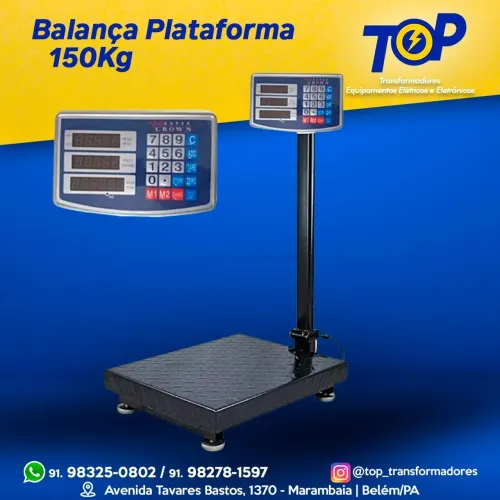 Balança plataforma 200kg eletrônica