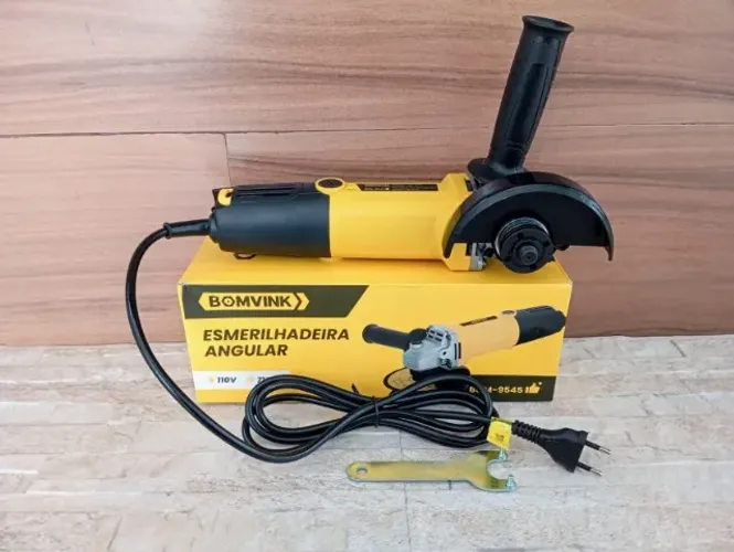 Esmerilhadeira Angular Bomvink Ideal para Corte Desbaste e Polimento Com Alta Eficiência