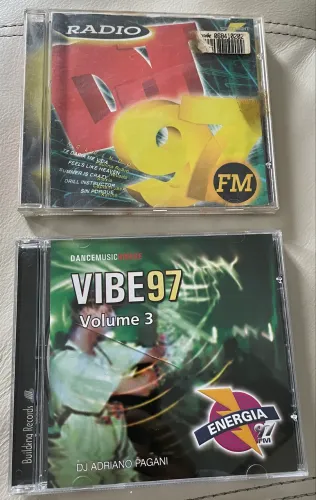 Lote 2 CDs Originais Energia 97 FM Dance Music Eurodance Raros