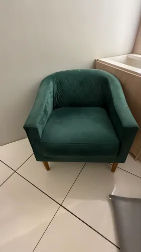 Poltrona de veludo