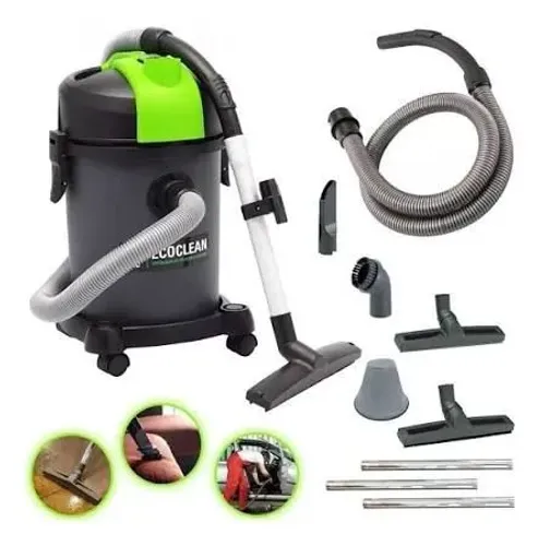 Aspirador tambor Ecoclear 18 litros preto e verde 