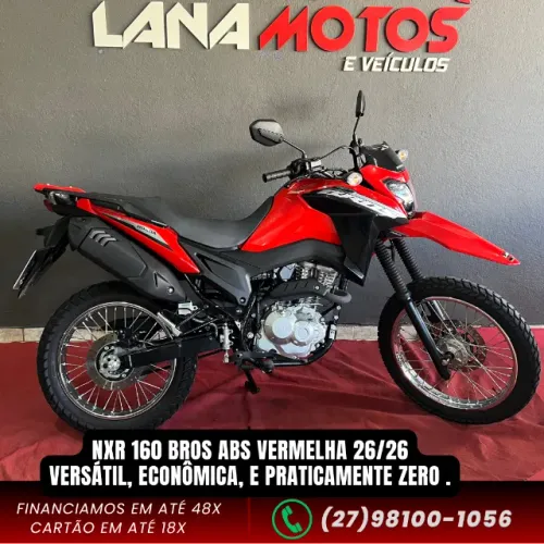 NXR 160 BROS abs vermelha  26/26, UNICO DONO ESTADO DE ZERO APENAS 1302KM