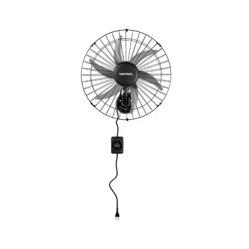 Ventilador de parede ventisol 6 pás steel 50cm 200w bivolt