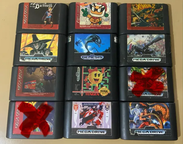 Jogos originais Mega Drive