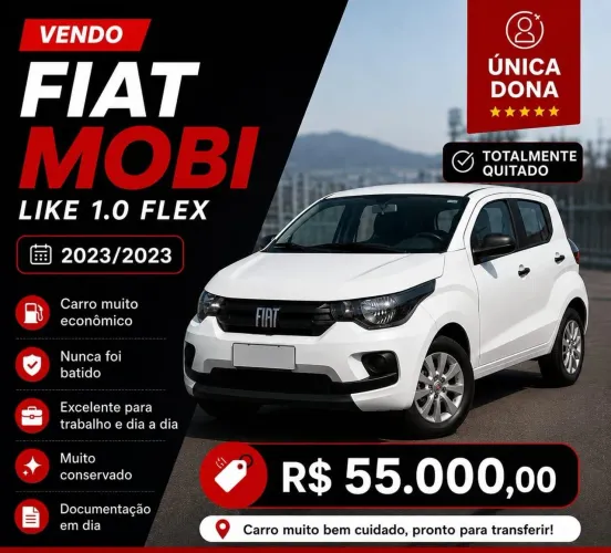 Fiat Mobi Like 1.0 Fire Flex 5P. 2023