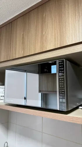 Micro-ondas Brastemp Inox Espelhado 32 Litros 