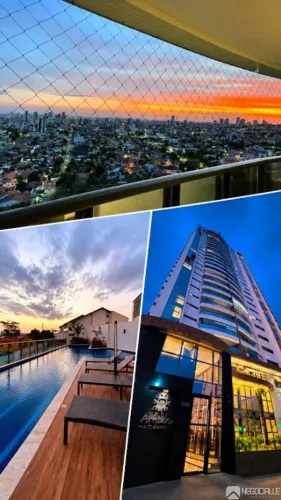Apartamento 3 quartos mobiliado 3 suítes 3 vagas de garagem e varanda gourmet lazer comple