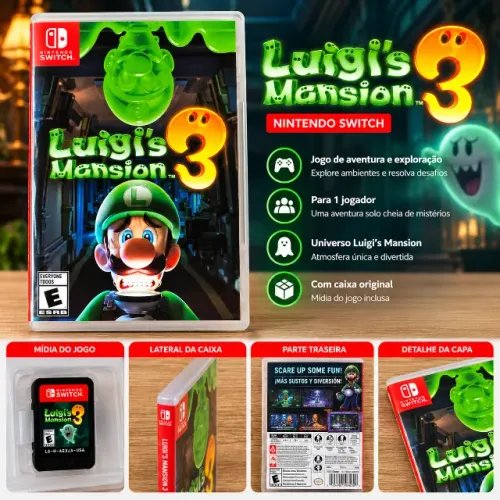 Jogo Luigi's Mansion 3 - Nintendo Switch
