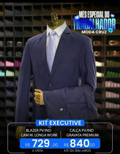MODA CRUZ COM PROMOÇÃO EM TERNOS