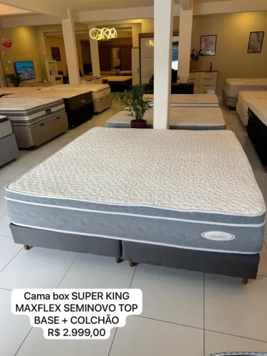Cama box SUPER KING MAXFLEX SEMINOVA TOP - ENTREGAMOS