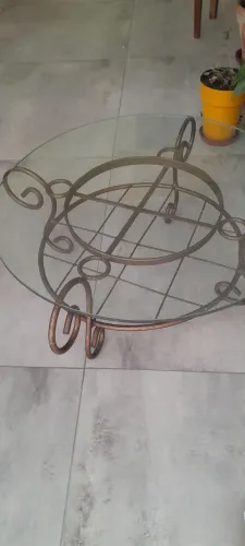 ELEGANTE mesa de centro em ferro
