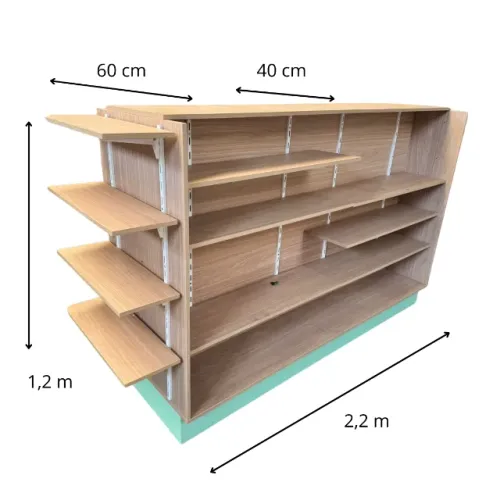 Prateleira Loja Modular varias gondulas MDF Reforçada Nova